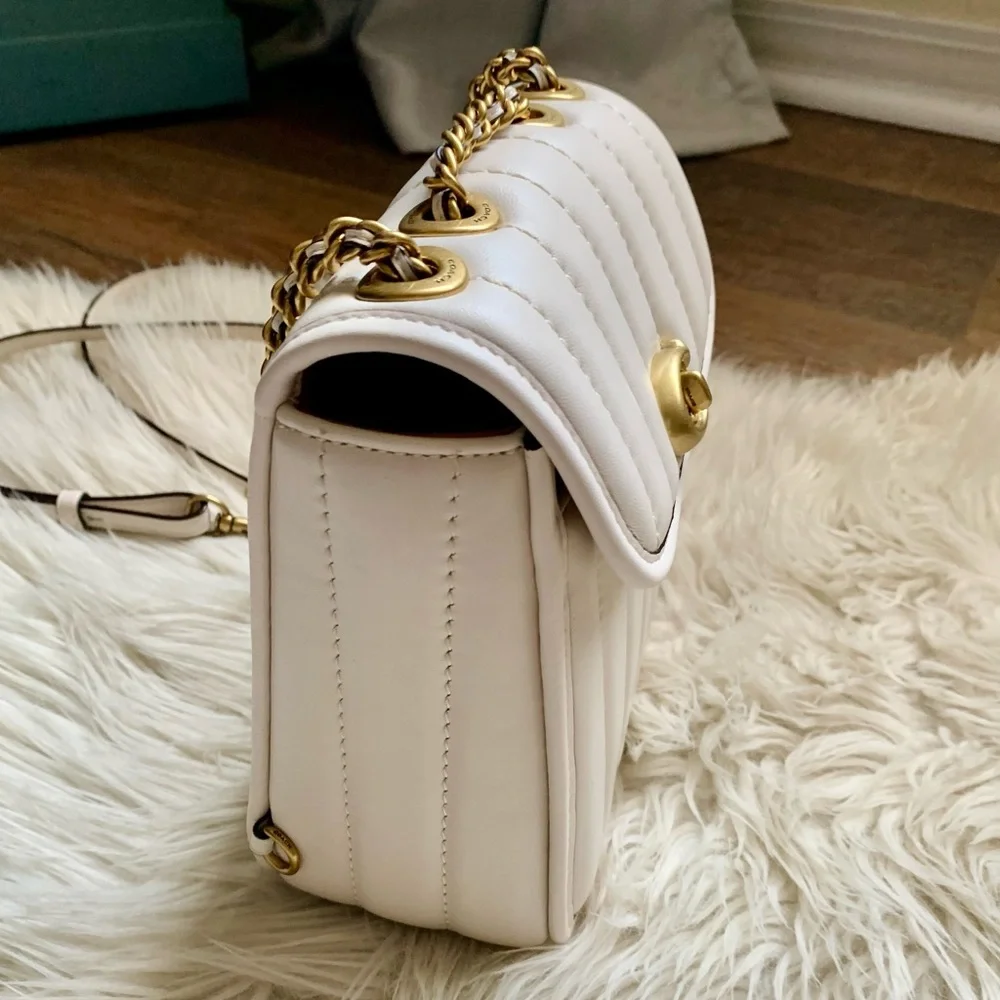 Coach Madison 18 Quilted Leather Convertible Backpack - Picture 9 of 16